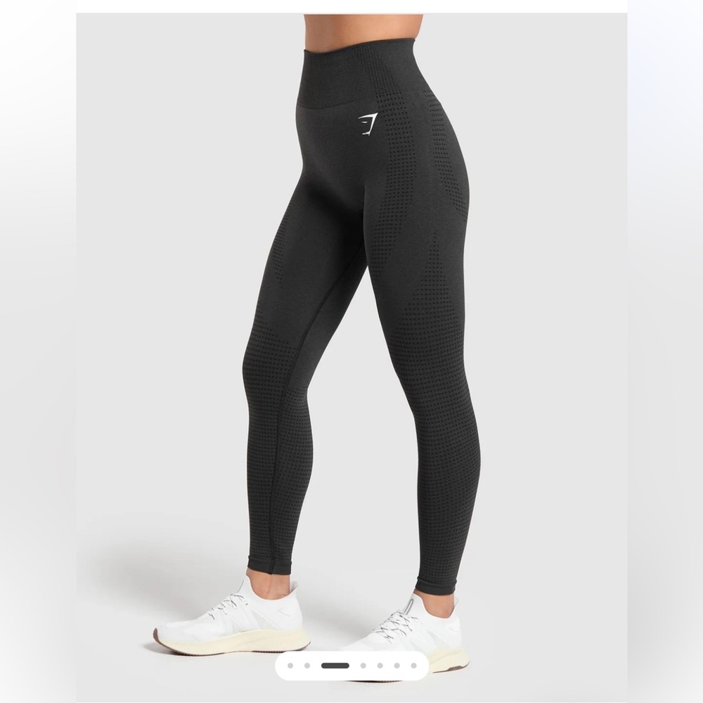Gymshark Vital Seamless 2.0 Leggings (Black Marl) (S)